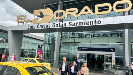 Aeropuerto El Dorado en Bogotá.