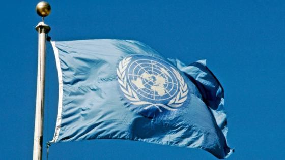 Bandera de la ONU. Bandera de la ONU.