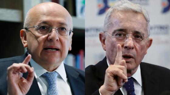 Eduardo Montealegre y Álvaro Uribe Vélez.