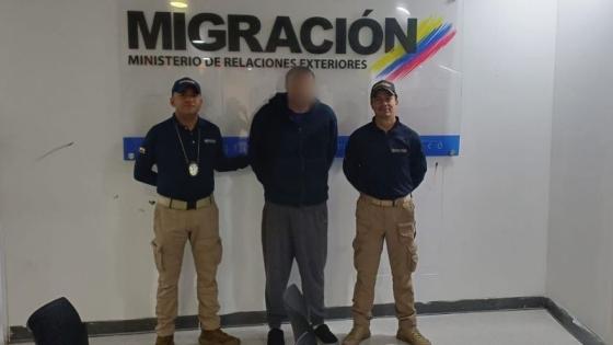 Migración Colombia El extranjero fue detenido en Kennedy y expulsado por Migración Colombia.