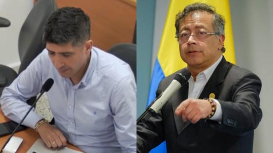 Presidente Gustavo Petro y fiscal Burgos.