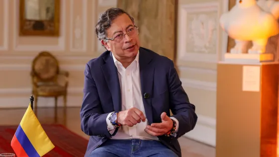 Lo que pasará con las cuentas bancarias tras la Lista Clinton Presidente de Colombia, Gustavo Petro en el salón Gobelinos de la Casa de Nariño.