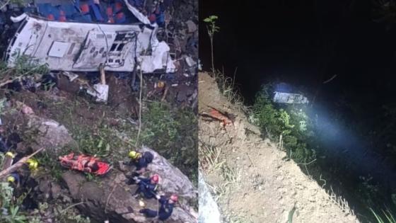 Accidente de bus en Segovia, Antioquia.