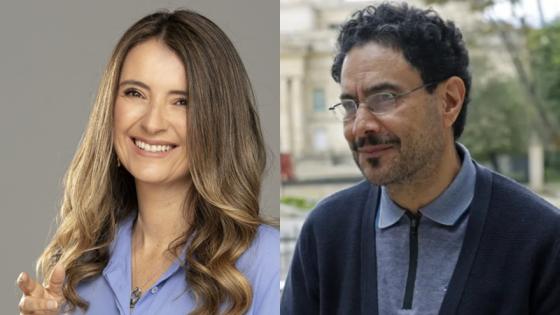 Paloma Valencia e Iván Cepeda.