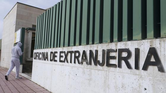 Vista de una oficina de Extranjería este martes en Valladolid.