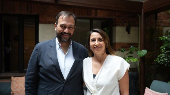 Juanita Rodríguez, CEO de Omnicom Production para la LATAM, y Sergio López, CEO global de Omnicom Production.