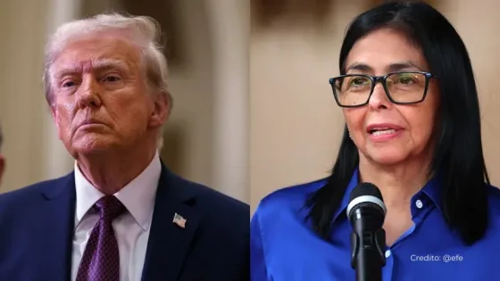 Trump llamada Delcy Rodríguez