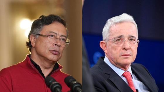 Gustavo Petro y Álvaro Uribe.