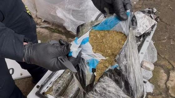La Policía Nacional halló 84 kilos de marihuana ocultos en transformadores de energía.