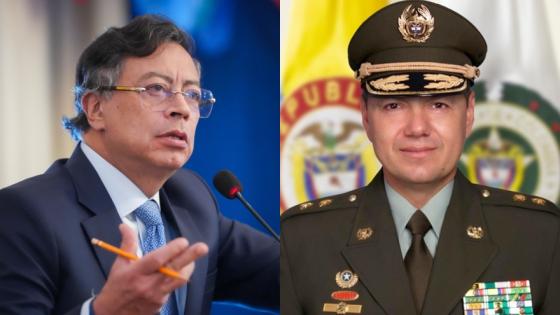 Presidente Gustavo Petro y general Edwin Urrego.