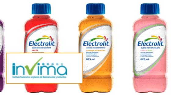 Electrolit y logo de Invima.