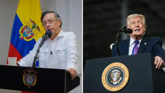 Gustavo Petro y Donald Trump