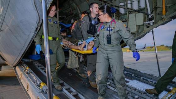 Sobrevivientes del accidente aéreo de avión de la FAC.