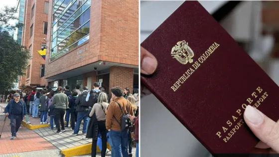 Filas y pasaportes