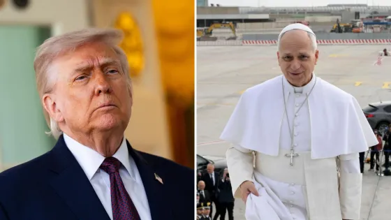 Donald Trump y Papa León XIV