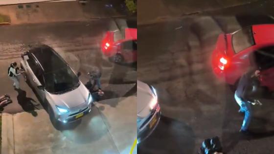 Robo de camioneta en Bogotá.