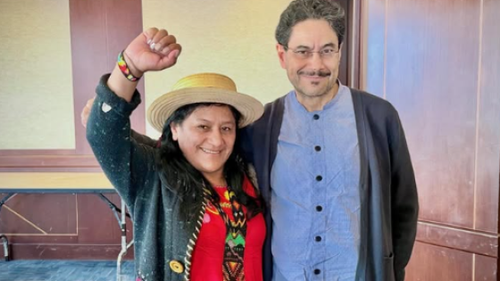 Aida Quilcué e Iván Cepeda