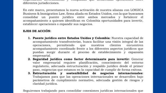 De la Espriella Lawyers fortalece su presencia internacional con una alianza jurídica en Estados Unidos