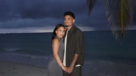 Luis Díaz y su esposa Geraldine Ponce