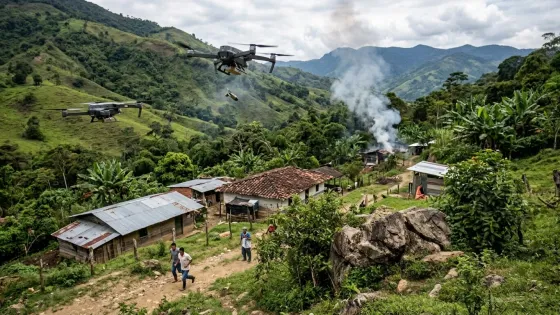 Ataque con dron en Suárez, Cauca, deja siete heridos