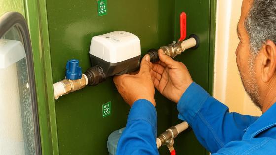 Instalación de nuevos medidores de agua en Bogotá