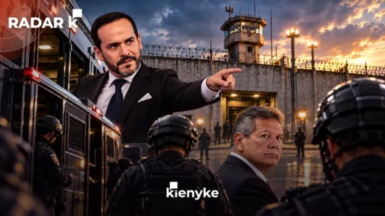 Composición gráfica sobre el regreso de Antonio Guerra a La Picota bajo custodia del INPEC