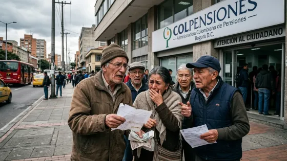 Adultos mayores preocupados por pensión en Colpensiones