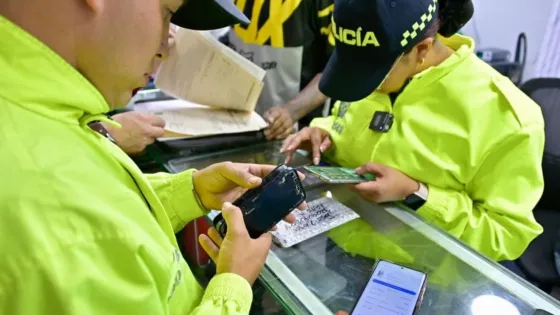 revision de policias celulares robados