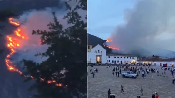 Incendio en Villa de Leyva