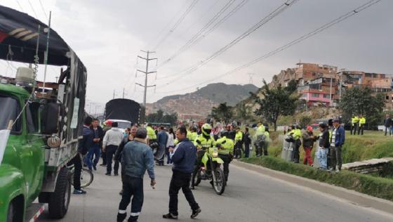 Bloqueos Bogotá