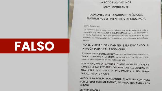 Panfleto falso sobre coronavirus Panfleto falso sobre coronavirus
