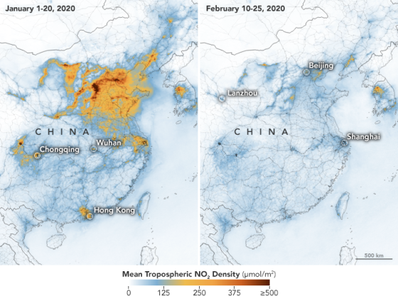 Foto: NASA Calidad aire de China