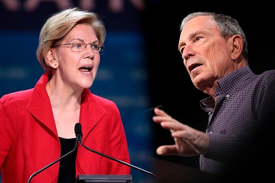 Warren y Bloomberg