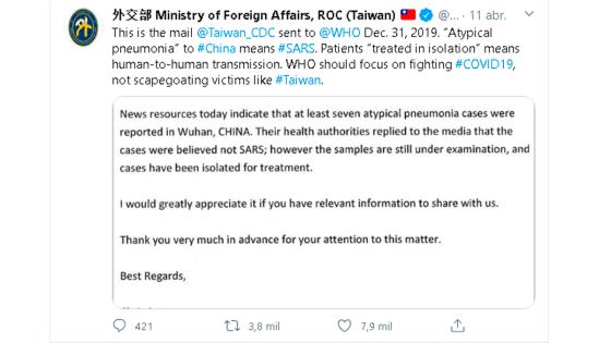 correo taiwan coronavirus correo taiwan coronavirus