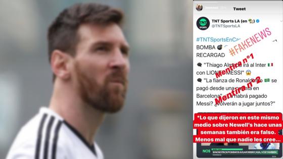 Messi fake news
