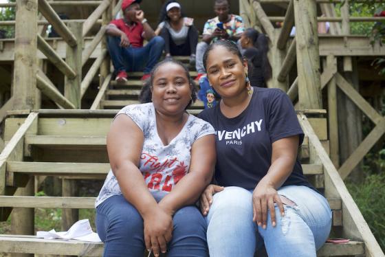 En la foto de izquierda a derecha: Yorladiz Jimenez junto a la chef chocoana Diorlin Andrade. Chocó