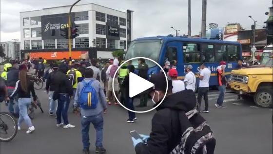 Protestas en Suba en medio de la cuarentena