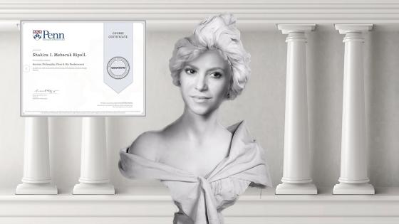 Shakira diploma filosofía Shakira diploma filosofía