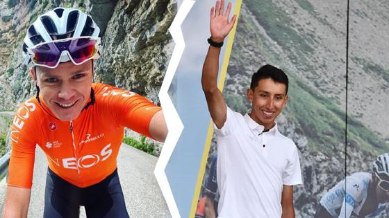 Chris Froome y Egan Bernal Team Ineos Chris Froome y Egan Bernal Team Ineos