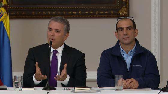 Jorge Mario Eastman ex secretario general de Presidencia Presidente Ivan Duque y Jorge Mario Eastman