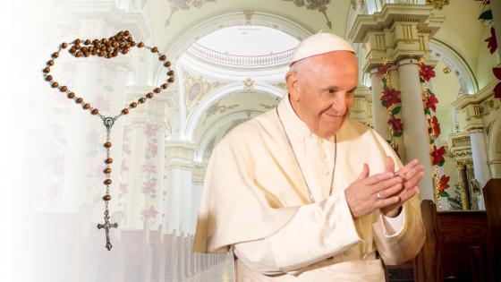 Basílica de Chiquinquirá rezará junto al Papa Francisco el Rosario Mundial