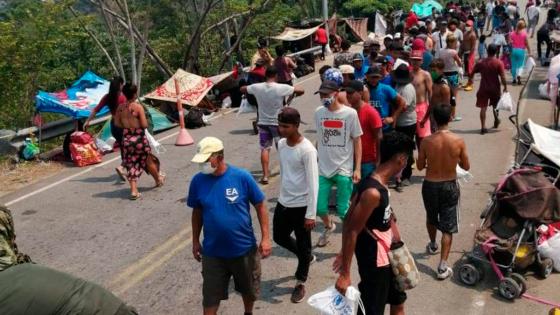 Represamiento de migrantes en Arauca
