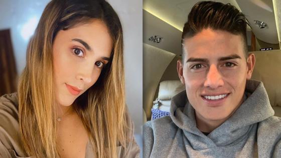 James Rodríguez y Daniela Ospina