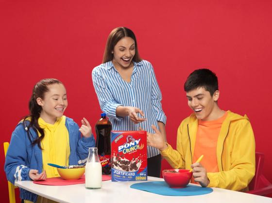 Pony Malta Crunch Famila con Pony