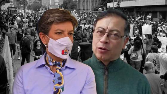 ¿Protestas en Bogotá cambian el pensamiento de sus alcaldes? Claudia López y Gustavo Petro ¿Protestas en Bogotá cambian el pensamiento de sus alcaldes? Claudia López y Gustavo Petro