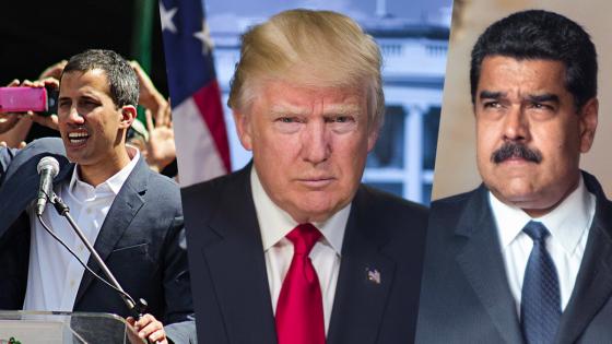 Guaidó, Trump y Maduro