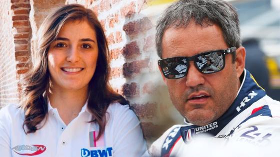 Tatiana Calderon y Juan Pablo Montoya Tatiana Calderon y Juan Pablo Montoya