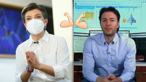 El mensaje de Claudia López a Daniel Quintero tras dar positivo para Covid-19