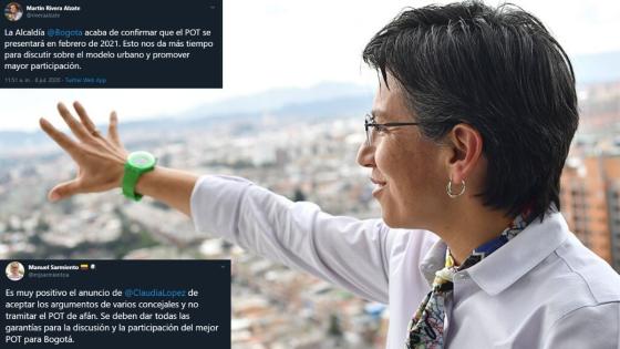 Reacciones de los concejales ante la postergación del POT de Bogotá