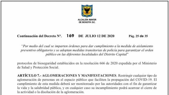 Restringidas las manifestaciones y aglomeraciones durante la cuarentena estricta 